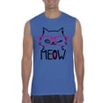 thumbnail image 1 of Artix - Men's Graphic T-Shirt Sleeveless - Meow Cute Cat Kitty, 1 of 5