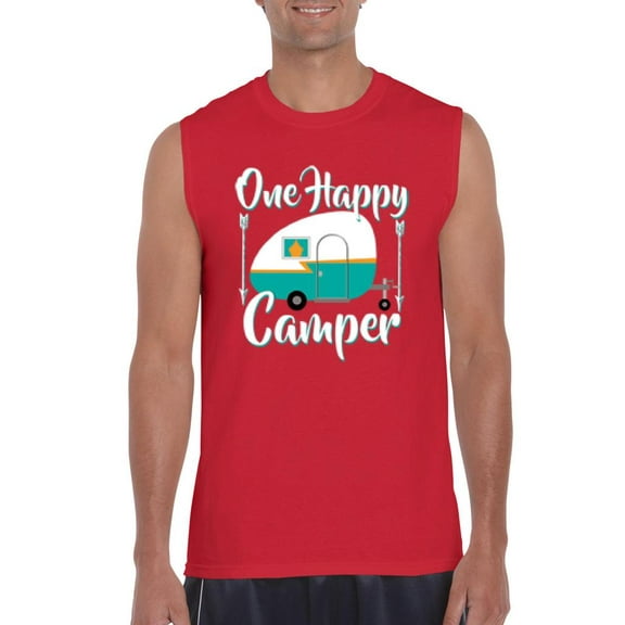 Artix - Men's Graphic T-Shirt Sleeveless - ONE HAPPY CAMPER