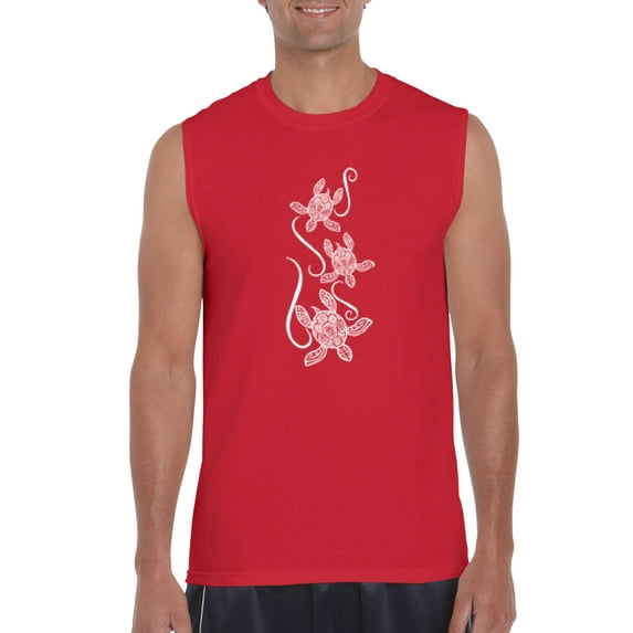 Artix - Men's Graphic T-Shirt Sleeveless - Sea Turtles Hawaii