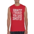 thumbnail image 1 of Artix - Men's Graphic T-Shirt Sleeveless - Squats I Thought You Said, 1 of 5