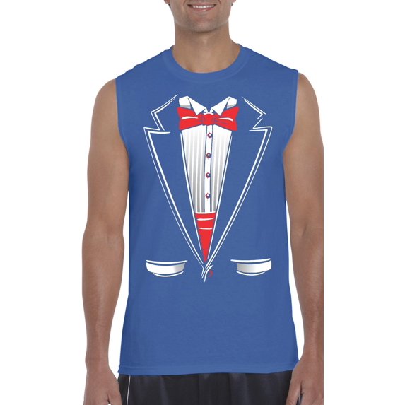 Artix - Men's Graphic T-Shirt Sleeveless - Tuxedo Prom Costume