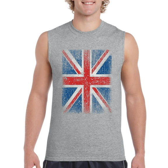 Artix - Men's Graphic T-Shirt Sleeveless - Union Jack British Flag