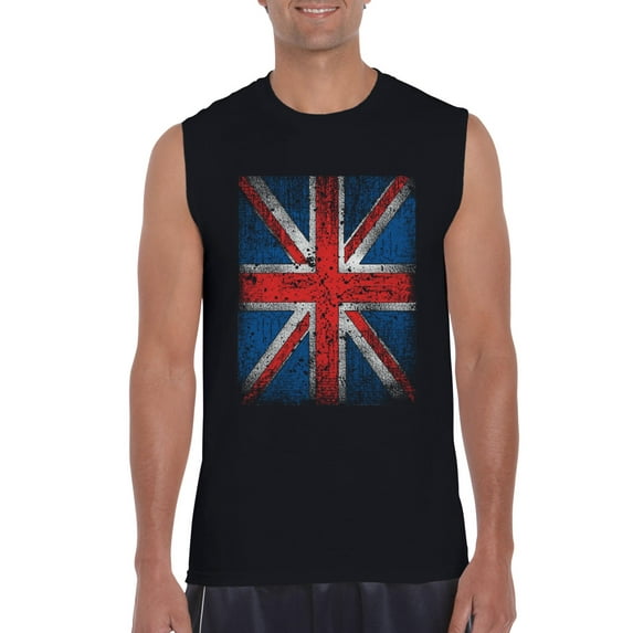 Artix - Men's Graphic T-Shirt Sleeveless - Union Jack British Flag