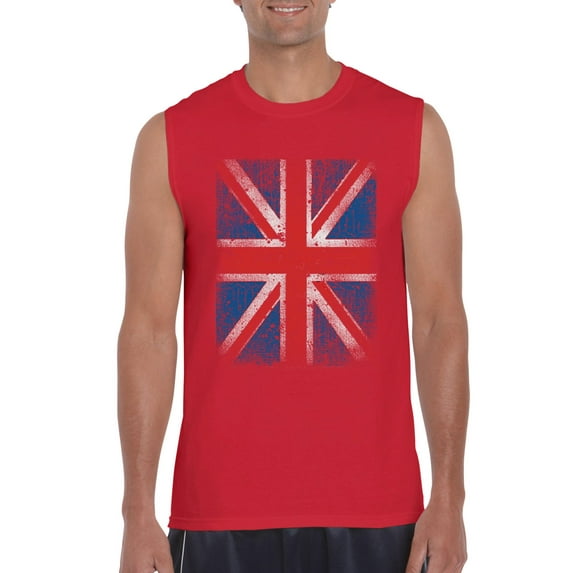 Artix - Men's Graphic T-Shirt Sleeveless - Union Jack British Flag