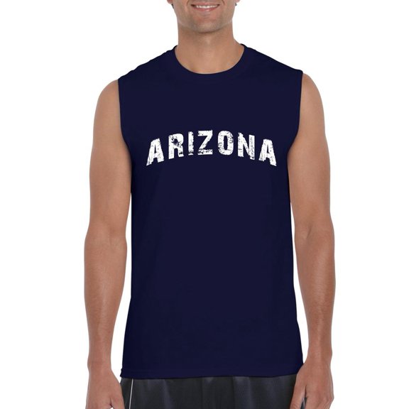 Artix - Men's Graphic T-Shirt Sleeveless, up to Men Size 3XL - Arizona
