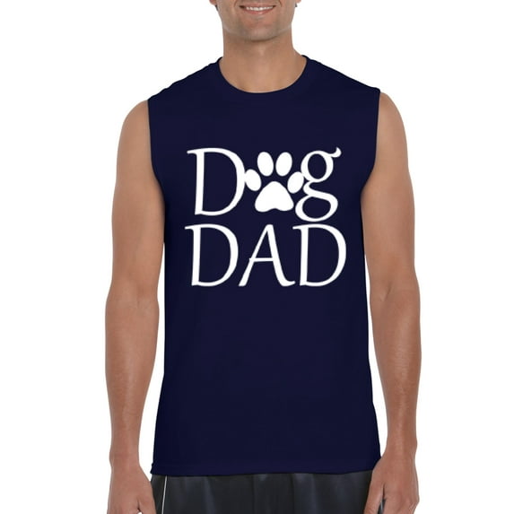 Artix - Men's Graphic T-Shirt Sleeveless, up to Men Size 3XL - Dog Dad