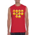 thumbnail image 1 of Artix - Men's Graphic T-Shirt Sleeveless, up to Men Size 3XL - Emoji Entourage, 1 of 5