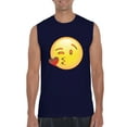 thumbnail image 1 of Artix - Men's Graphic T-Shirt Sleeveless, up to Men Size 3XL - Emoji Winky Face, 1 of 5