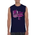 thumbnail image 1 of Artix - Men's Graphic T-Shirt Sleeveless, up to Men Size 3XL - Fight Breast Cancer, 1 of 5