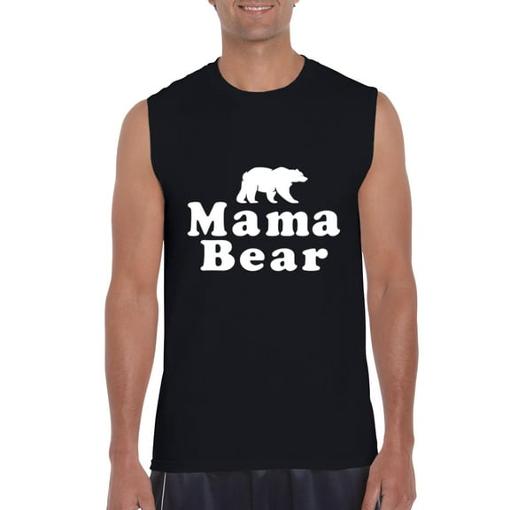 Artix - Men's Graphic T-Shirt Sleeveless, up to Men Size 3XL - Mama Bear