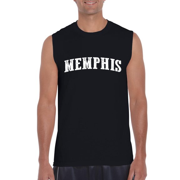Artix - Men's Graphic T-Shirt Sleeveless, up to Men Size 3XL - Memphis