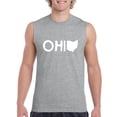 thumbnail image 1 of Artix - Men's Graphic T-Shirt Sleeveless, up to Men Size 3XL - Ohio Map, 1 of 2