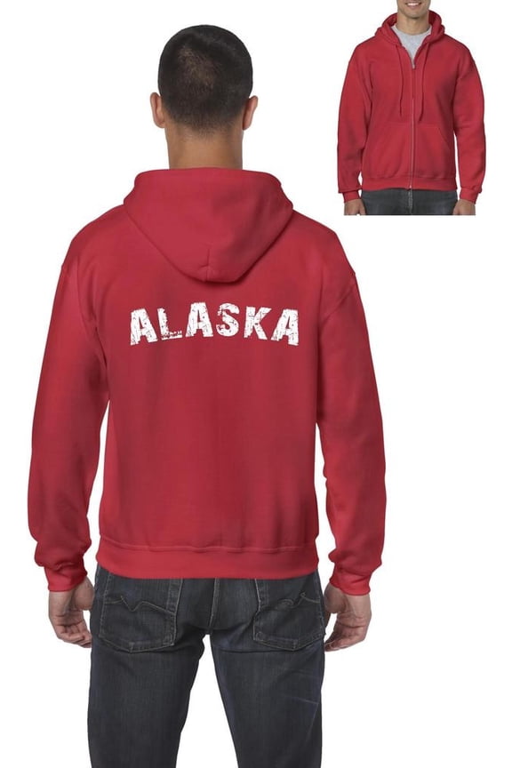 - Men's Sweatshirt Full-Zip Pullover - Alaska