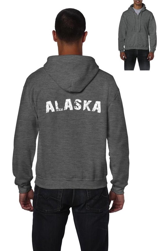 - Men's Sweatshirt Full-Zip Pullover - Alaska
