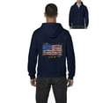 thumbnail image 1 of Artix - Men's Sweatshirt Full-Zip Pullover - American Flag USA in Gold, 1 of 5