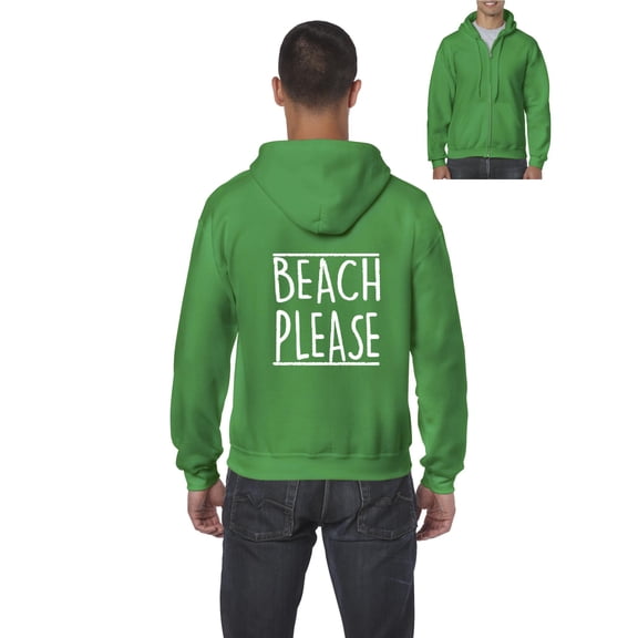 Artix - Men's Sweatshirt Full-Zip Pullover - Beach Please