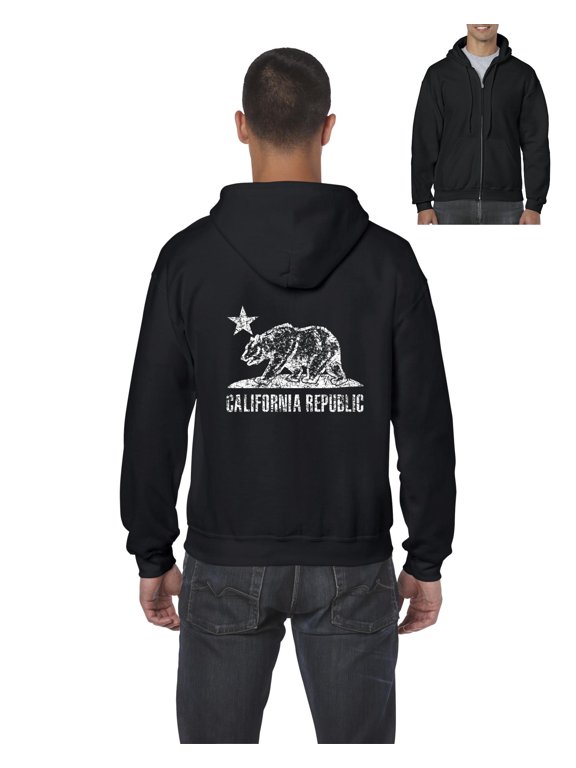- Men's Sweatshirt Full-Zip Pullover - California Bear
