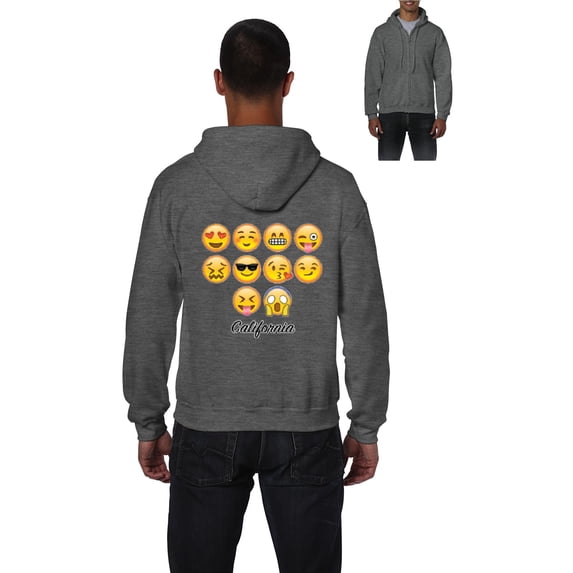 Artix - Men's Sweatshirt Full-Zip Pullover - Emoji Entourage