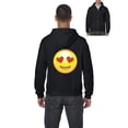 thumbnail image 1 of Artix - Men's Sweatshirt Full-Zip Pullover - Emoji Heart-Shaped Eyes, 1 of 5