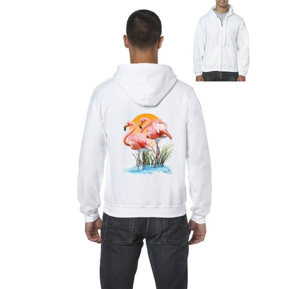 Artix - Men's Sweatshirt Full-Zip Pullover - Flamingo