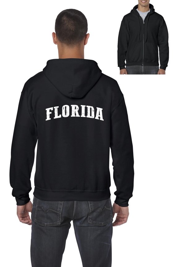 - Men's Sweatshirt Full-Zip Pullover - Florida