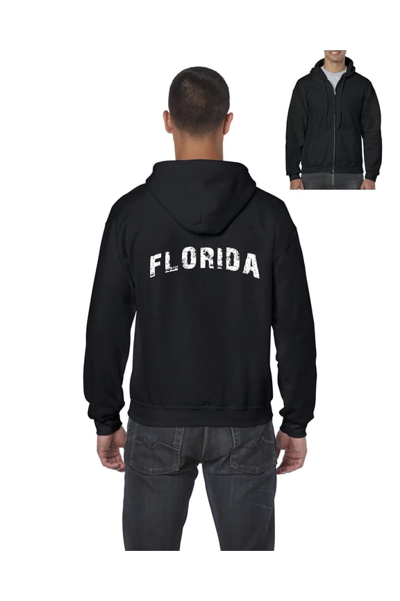 - Men's Sweatshirt Full-Zip Pullover - Florida
