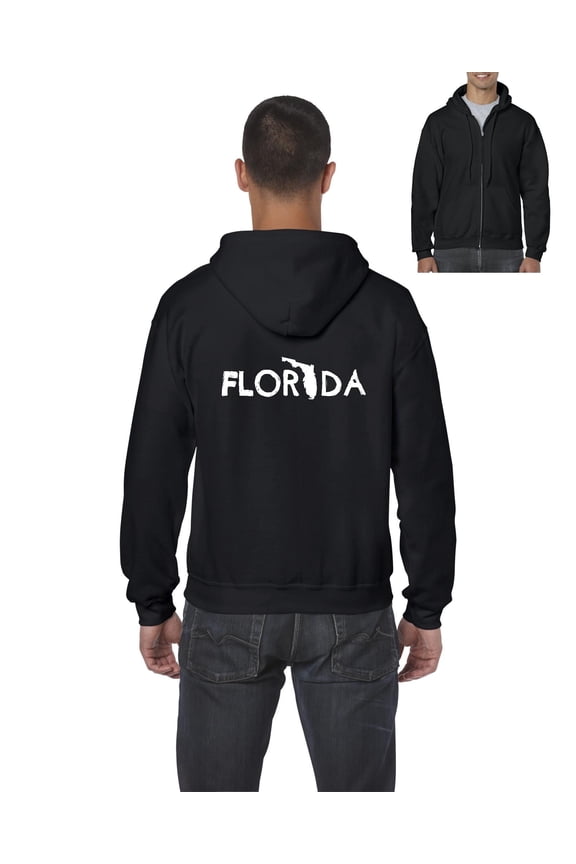 - Men's Sweatshirt Full-Zip Pullover - Florida