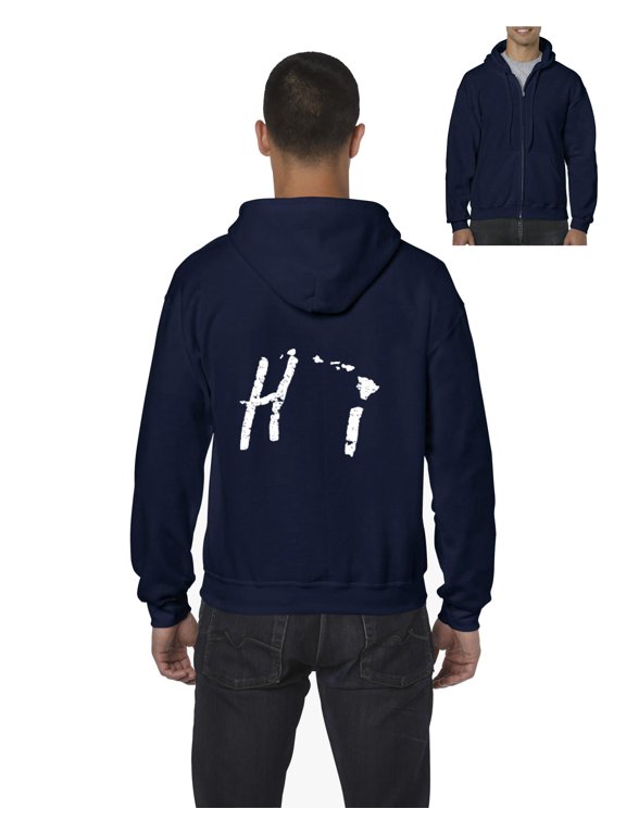 - Men's Sweatshirt Full-Zip Pullover - Hawaii