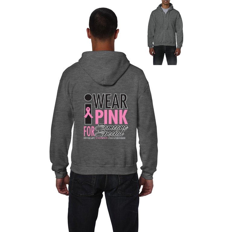 Artix - Men's Sweatshirt Full-Zip Pullover - I Wear Pink for Someone Special