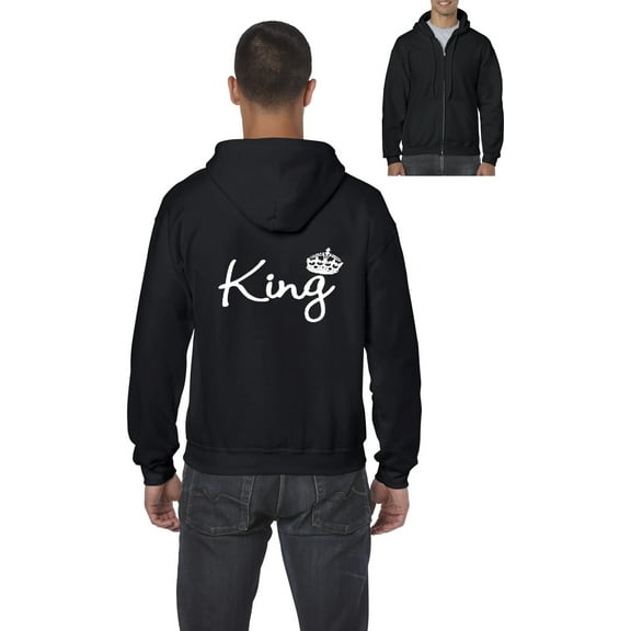 Artix - Men's Sweatshirt Full-Zip Pullover - King Crown