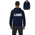 thumbnail image 1 of Artix - Men's Sweatshirt Full-Zip Pullover - Lions, 1 of 5