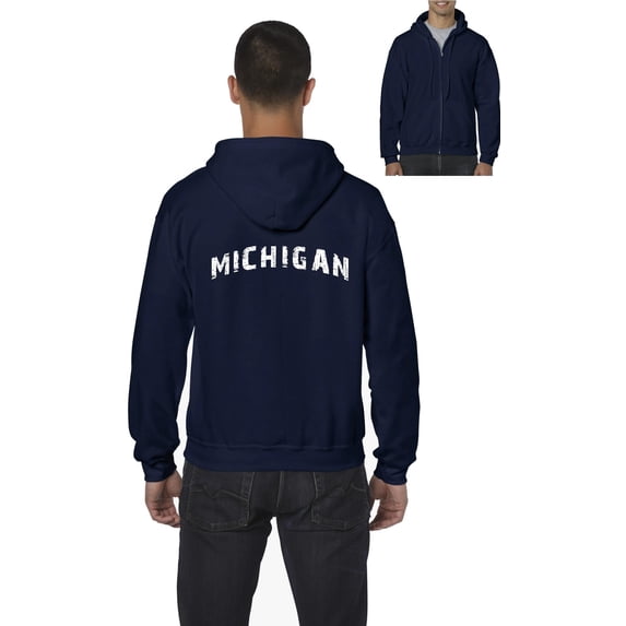 Artix - Men's Sweatshirt Full-Zip Pullover - Michigan