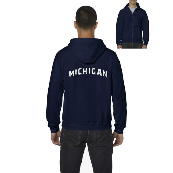 Artix - Men's Sweatshirt Full-Zip Pullover - Michigan