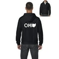 thumbnail image 1 of Artix - Men's Sweatshirt Full-Zip Pullover - Ohio Map, 1 of 5