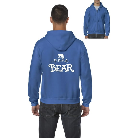 Artix - Men's Sweatshirt Full-Zip Pullover - Papa Bear