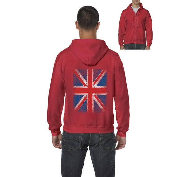 Artix - Men's Sweatshirt Full-Zip Pullover - Union Jack British Flag