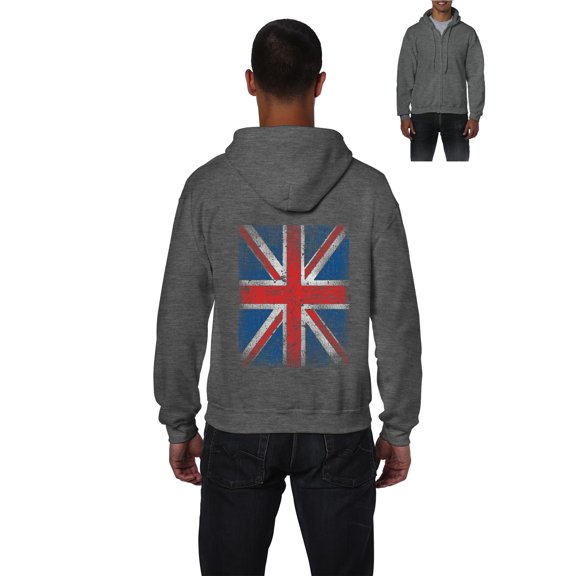 Artix - Men's Sweatshirt Full-Zip Pullover - Union Jack British Flag