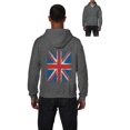 thumbnail image 1 of Artix - Men's Sweatshirt Full-Zip Pullover - Union Jack British Flag, 1 of 5