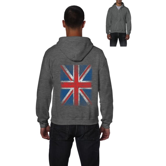 Artix - Men's Sweatshirt Full-Zip Pullover - Union Jack British Flag