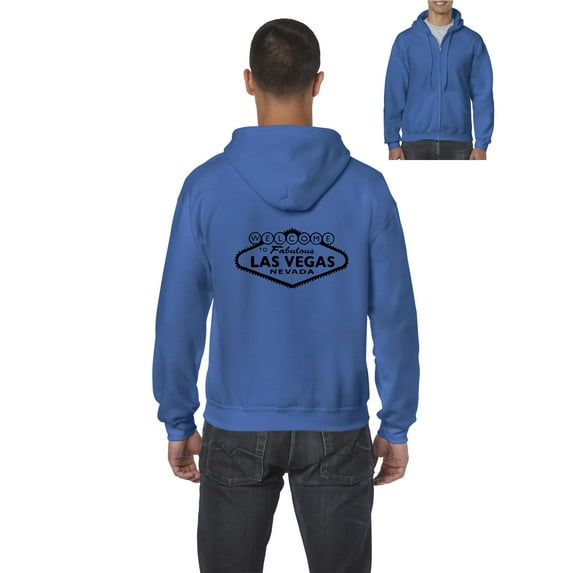 Artix - Men's Sweatshirt Full-Zip Pullover - Welcome to Las Vegas Nevada