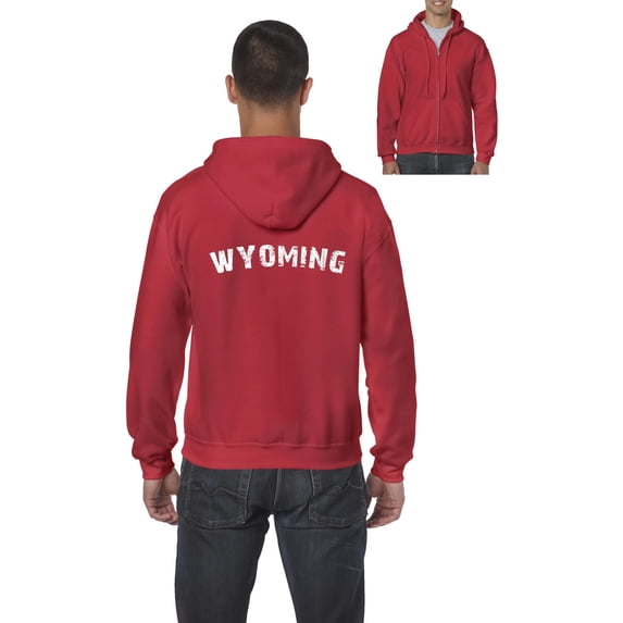 Artix - Men's Sweatshirt Full-Zip Pullover - Wyoming