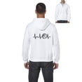 thumbnail image 1 of Artix - Men's Sweatshirt Full-Zip Pullover, up to Men Size 5XL - Basketball Heartbeat, 1 of 5