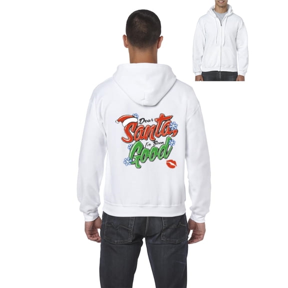Artix - Men's Sweatshirt Full-Zip Pullover, up to Men Size 5XL - Christmas Dear Santa