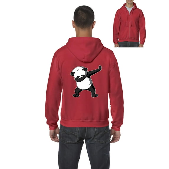Artix - Men's Sweatshirt Full-Zip Pullover, up to Men Size 5XL - Dancing Panda