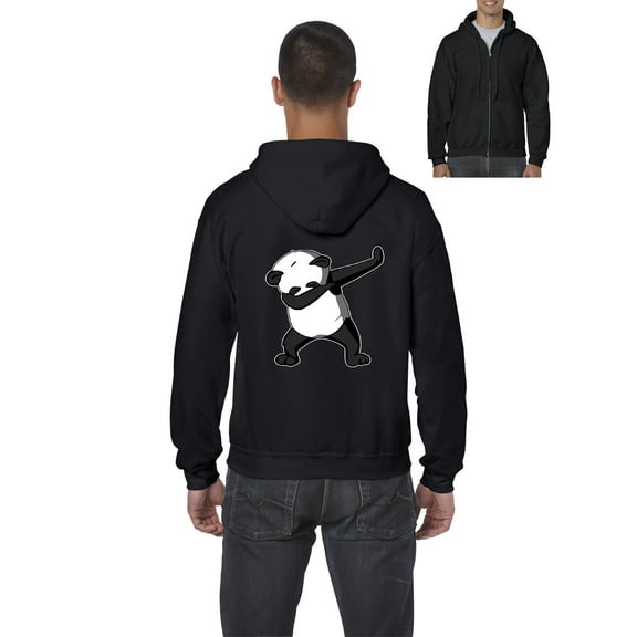 Artix - Men's Sweatshirt Full-Zip Pullover, up to Men Size 5XL - Dancing Panda