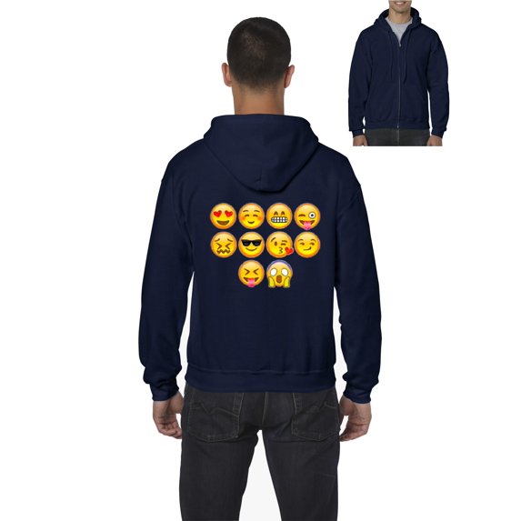 Artix - Men's Sweatshirt Full-Zip Pullover, up to Men Size 5XL - Emoji Entourage