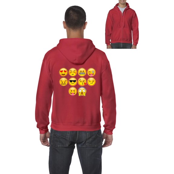 Artix - Men's Sweatshirt Full-Zip Pullover, up to Men Size 5XL - Emoji Entourage