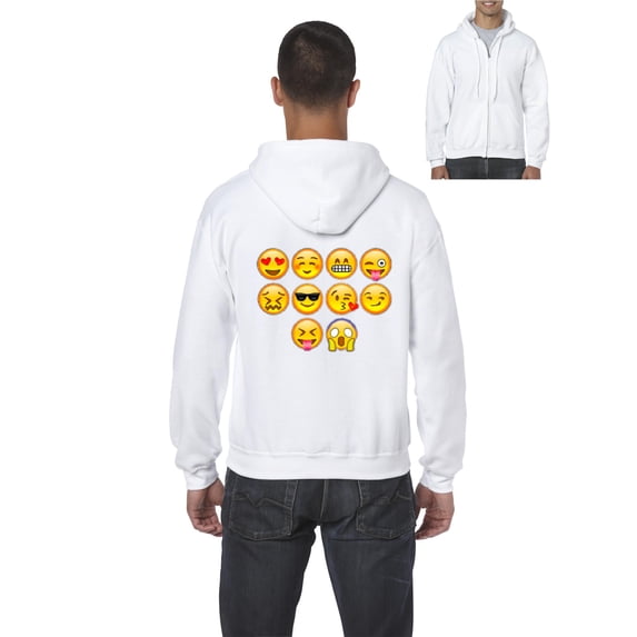 Artix - Men's Sweatshirt Full-Zip Pullover, up to Men Size 5XL - Emoji Entourage