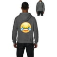 thumbnail image 1 of Artix - Men's Sweatshirt Full-Zip Pullover, up to Men Size 5XL - Emoji Laughing Tears, 1 of 2
