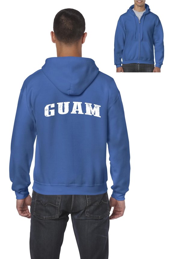 - Men's Sweatshirt Full-Zip Pullover, up to Men Size 5XL - Guam